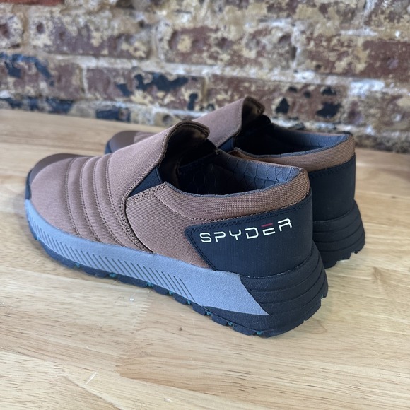 Spyder Mens 8.5 Slip On Shoes Brown Maverick Quilted Casual Comfort Sneakers main image 2